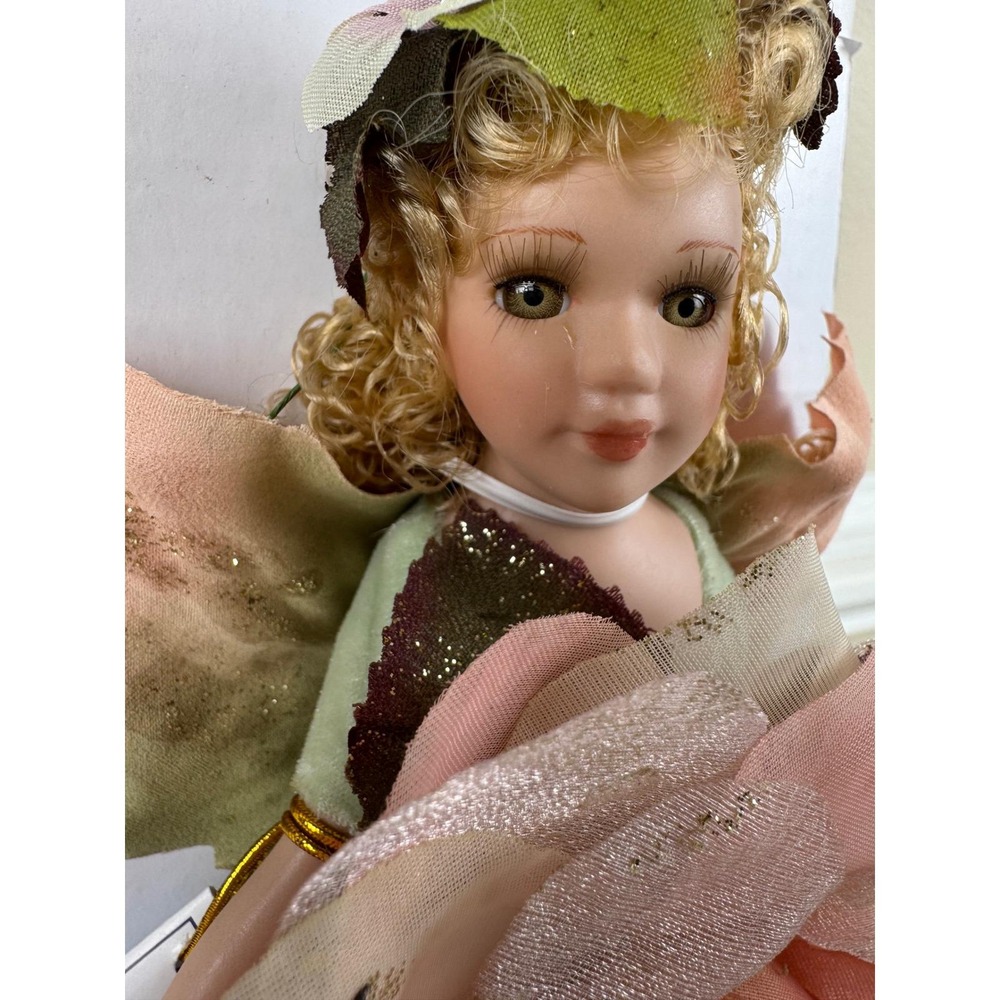 Duck House Heirloom Dolls Elvina Porcelain Fairy Flower Doll Limited Edition 9in